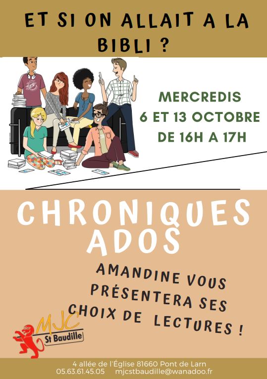 Affiche bibli ados